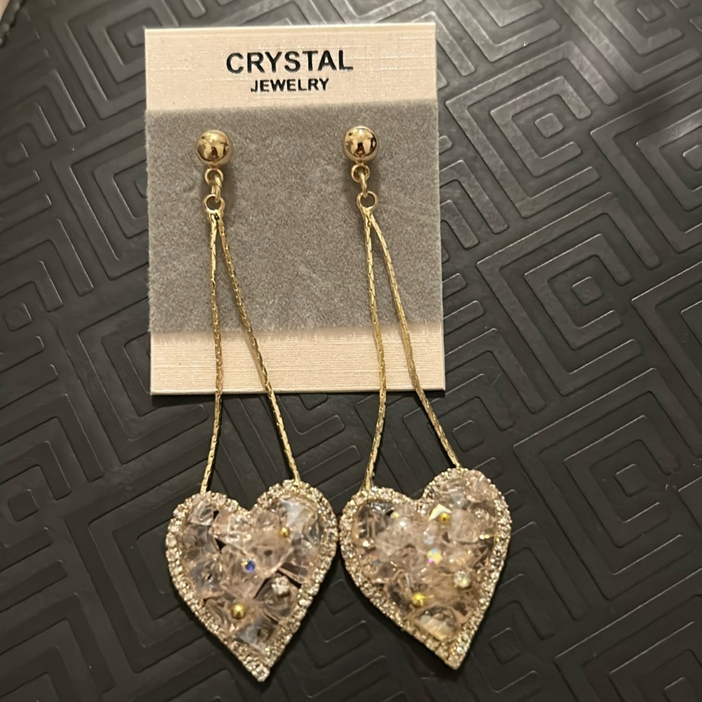 Dangling heart earrings NEW